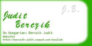 judit berczik business card